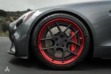 Ferrari FF Sport 5v 1pc forged Monoblock Gloss Brushed Monaco Gold/Mercedes AMG GTS Sport 5Y 3pc concave step lip